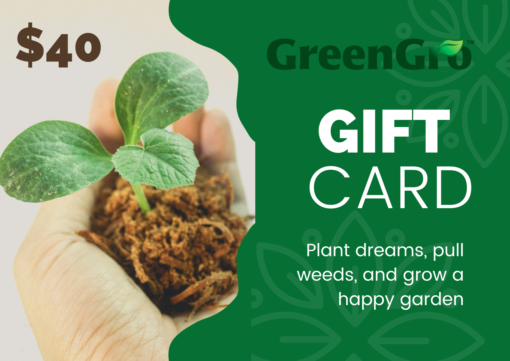 GreenGro's Gift Card