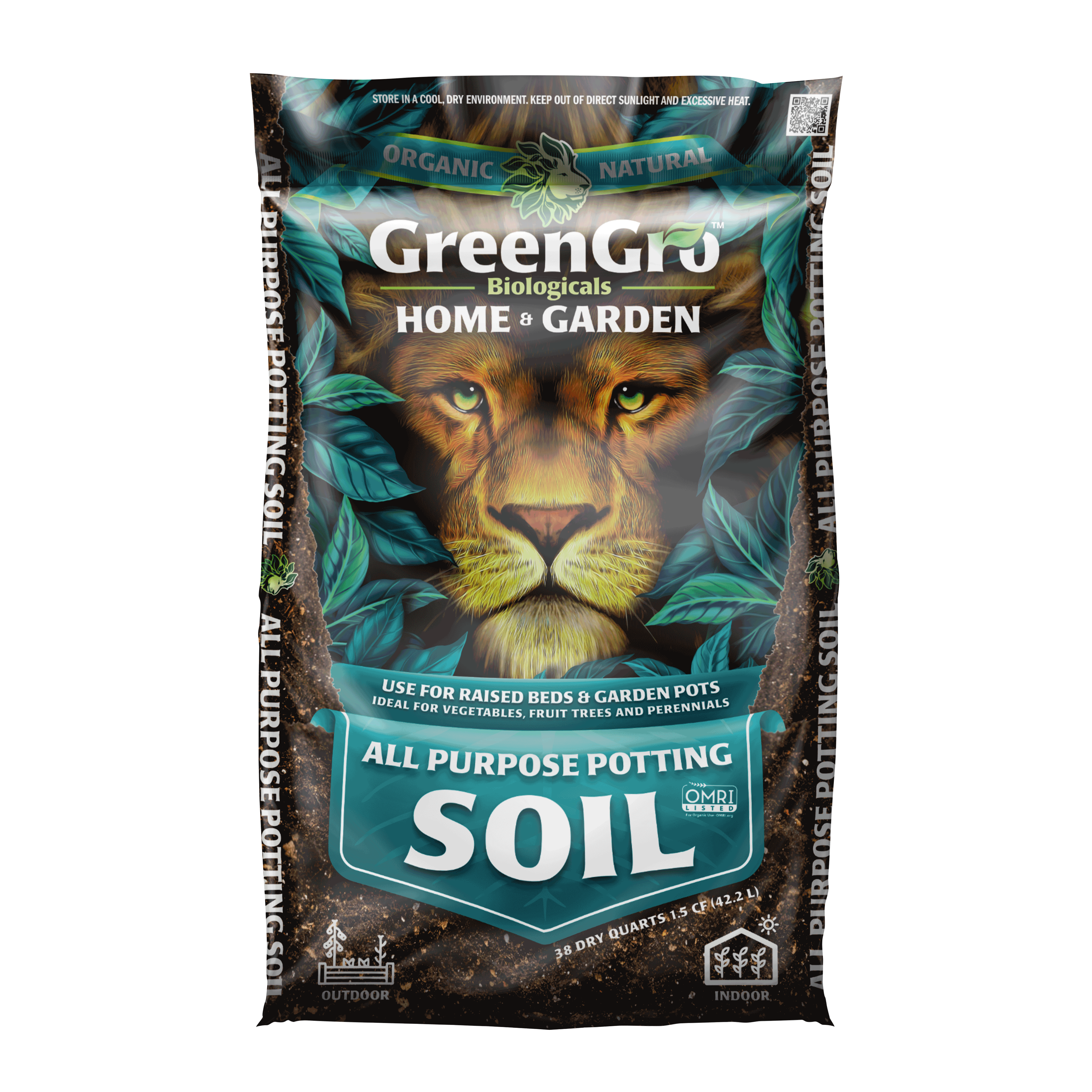 good dirt all purpose potting mix All Purpose Premium Soil 1.5 CF Bag – GreenGro Biologicals