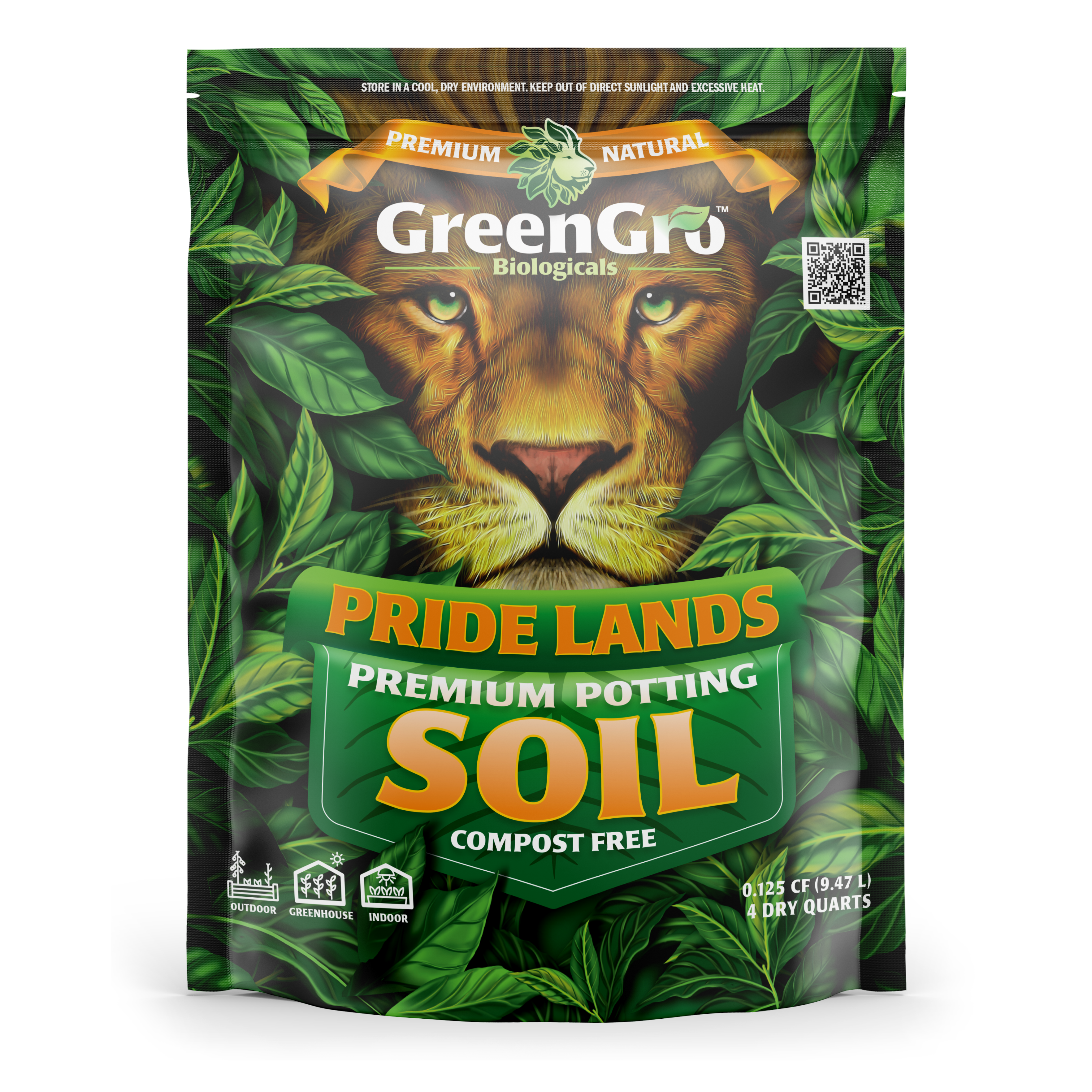 Pride Lands Premium Potting Soil 4qt – GreenGro Biologicals
