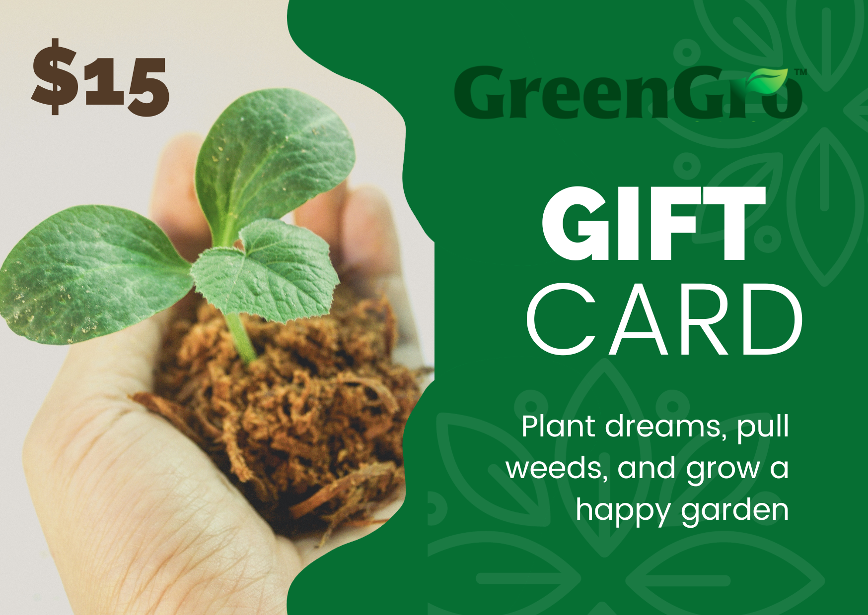 GreenGro's Gift Card