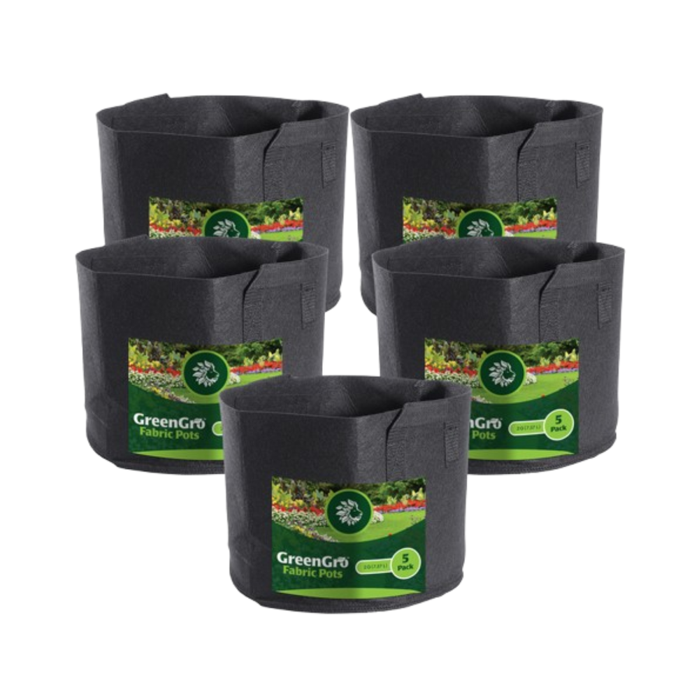 GreenGro Fabric Grow Bags - 5 Pack