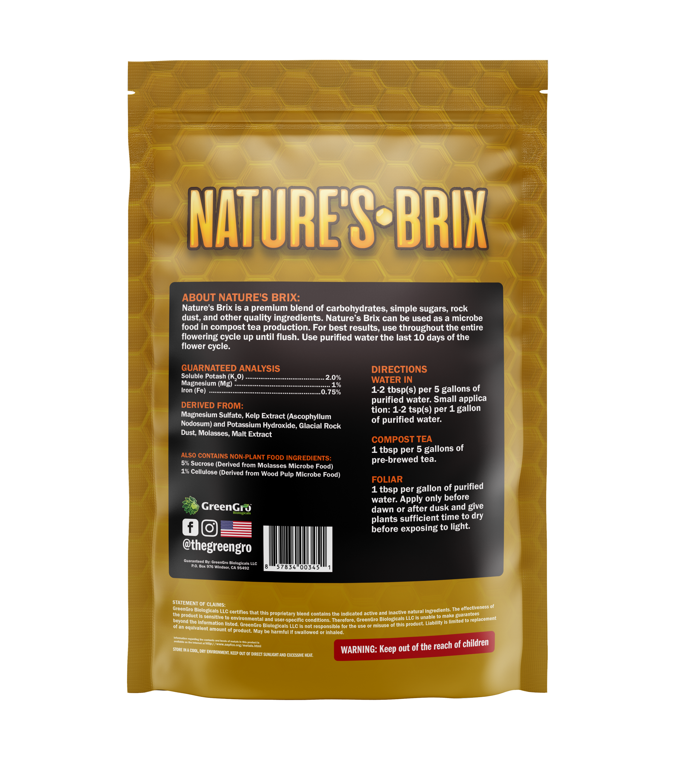 GreenGro Biologicals Nature's Brix - Thumbnail 3
